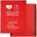 FixtureDisplays® Red Magnetic Closure Pocket - Magnetic-Back - 8 ½